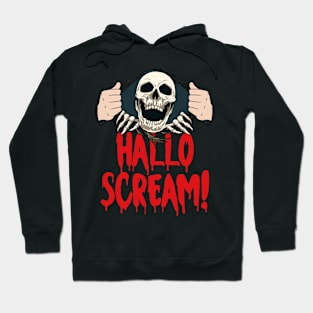 Scary Halloween Skeleton Skull Head Horror Trick Or Treat Hoodie